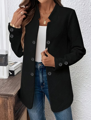 Hilkka giacca goffrata nero