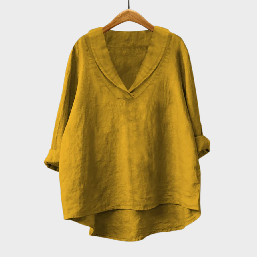 Linda | Elegant Linen Blouse shirt