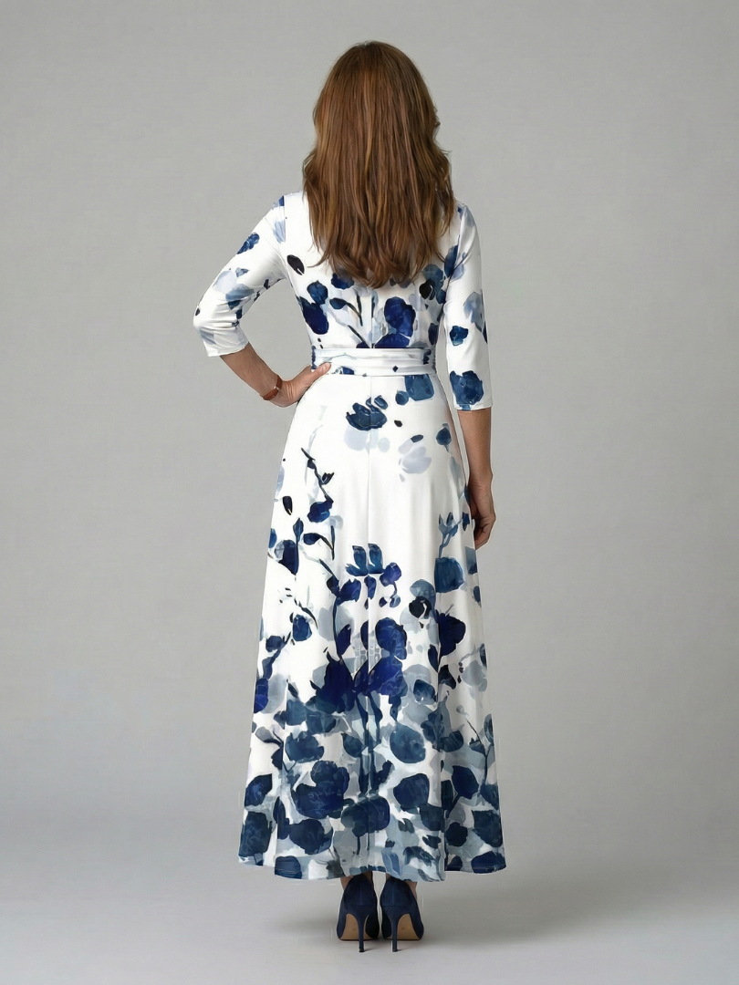 Celine | Wrap Floral Midi Dress