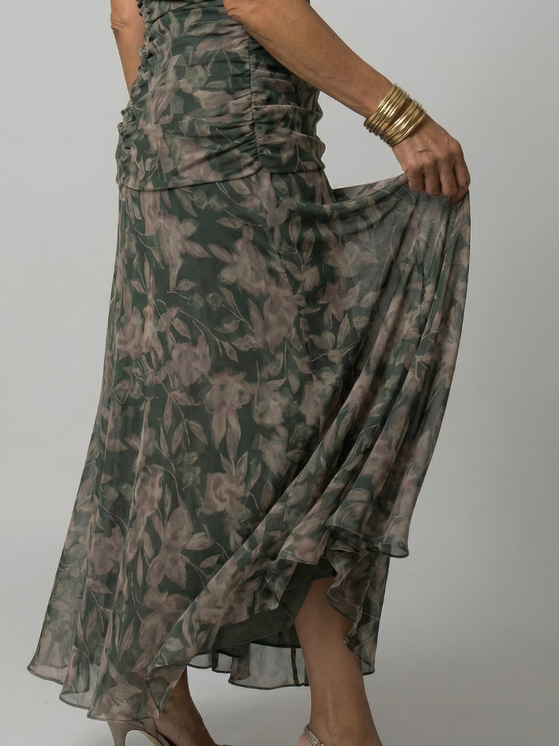 Calen | Relaxed Off-Shoulder Midi Dress