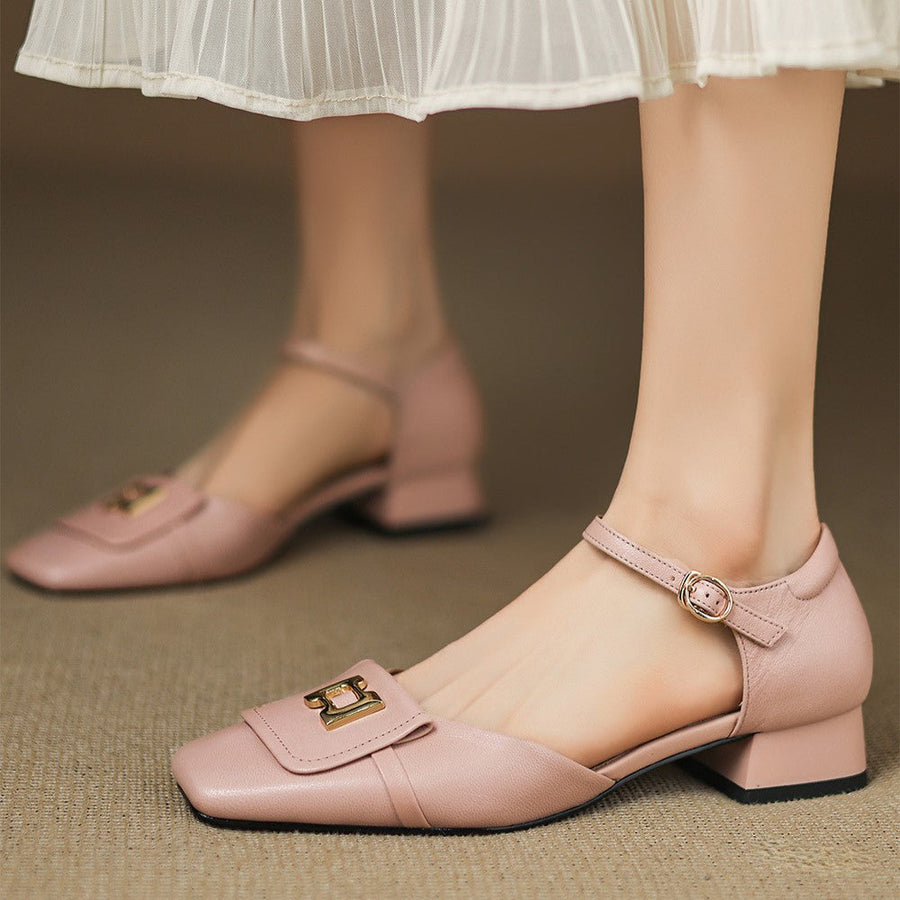 Elvane | Buckled Leather Mary Janes