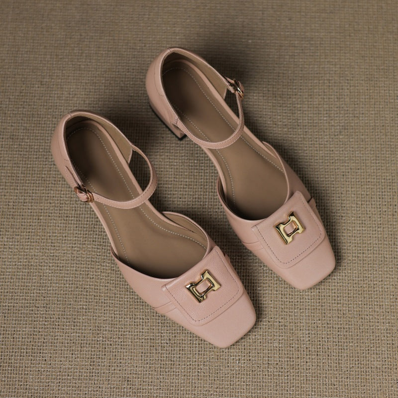 Tove | Scarpe in morbida pelle con fibbia lucida