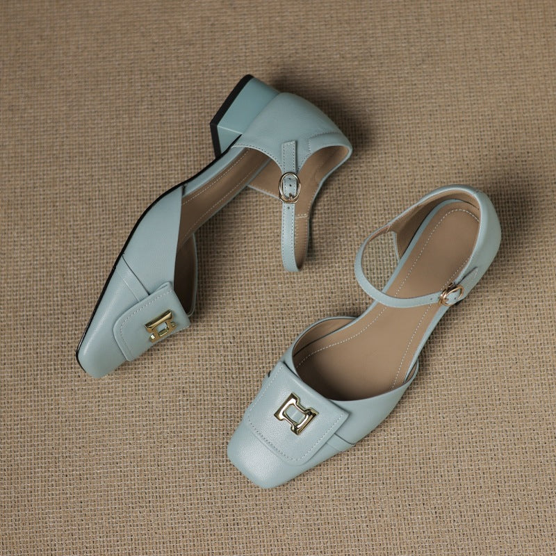 Elvane | Buckled Leather Mary Janes
