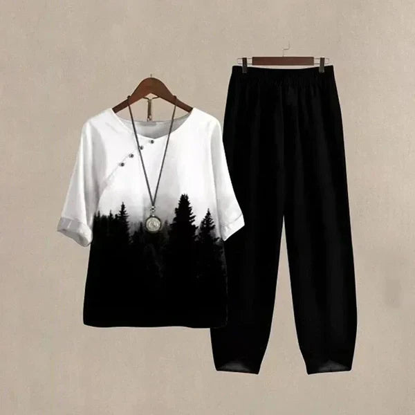 Gwendolyn | Comfortable Chic Shirt & Trouser Set