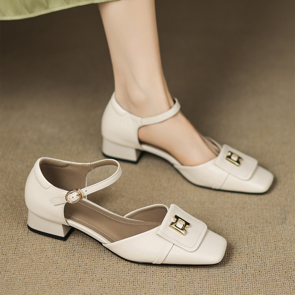 Elvane | Buckled Leather Mary Janes