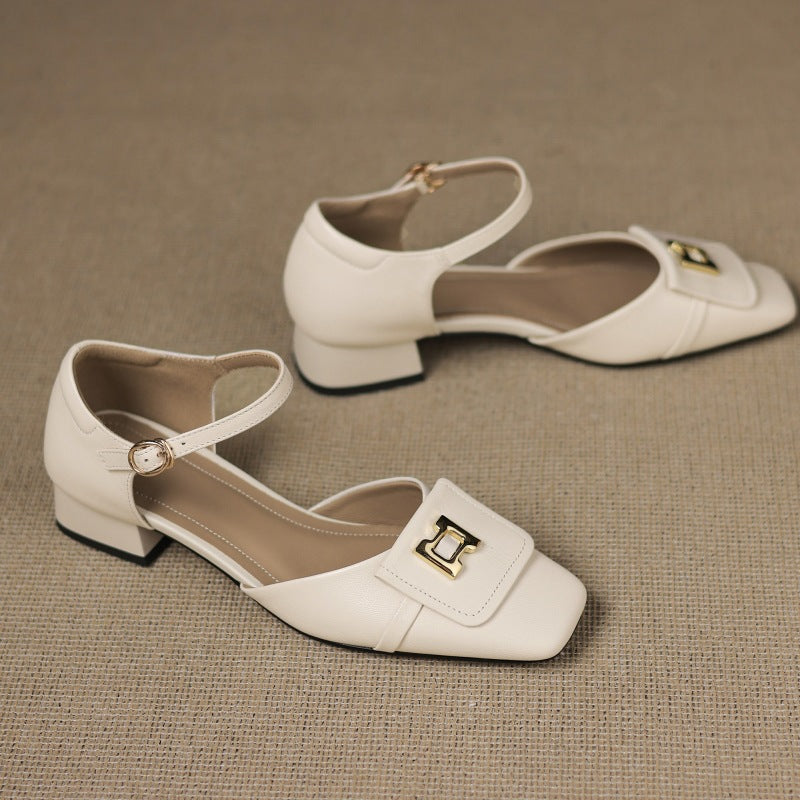 Elvane | Buckled Leather Mary Janes