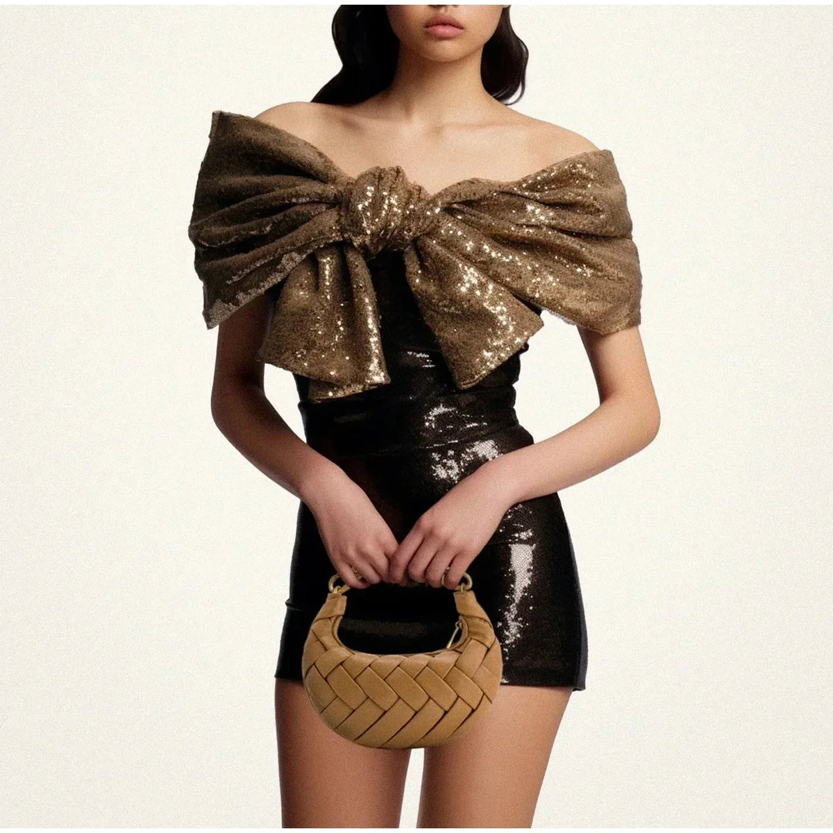 Talia | Woven-Style Vegan Leather Bag