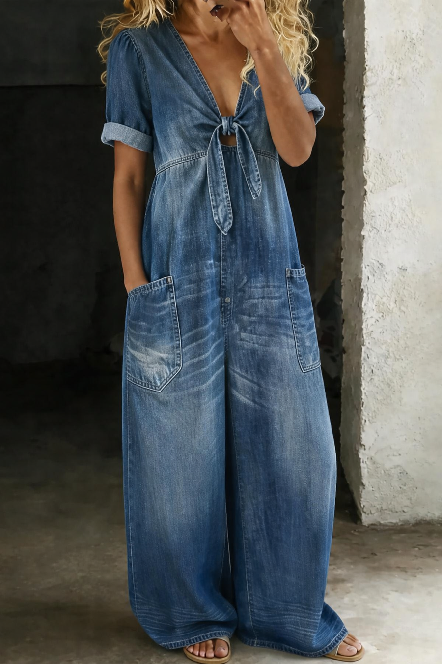 Tuta Corta in Jeans