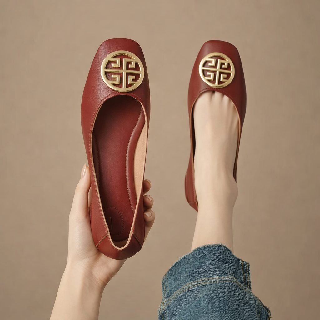 Orchard | Leather Ballet Flats