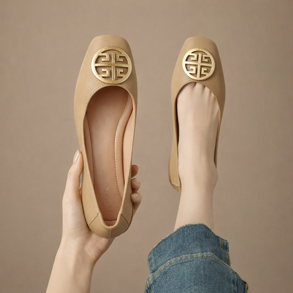 Orchard | Leather Ballet Flats