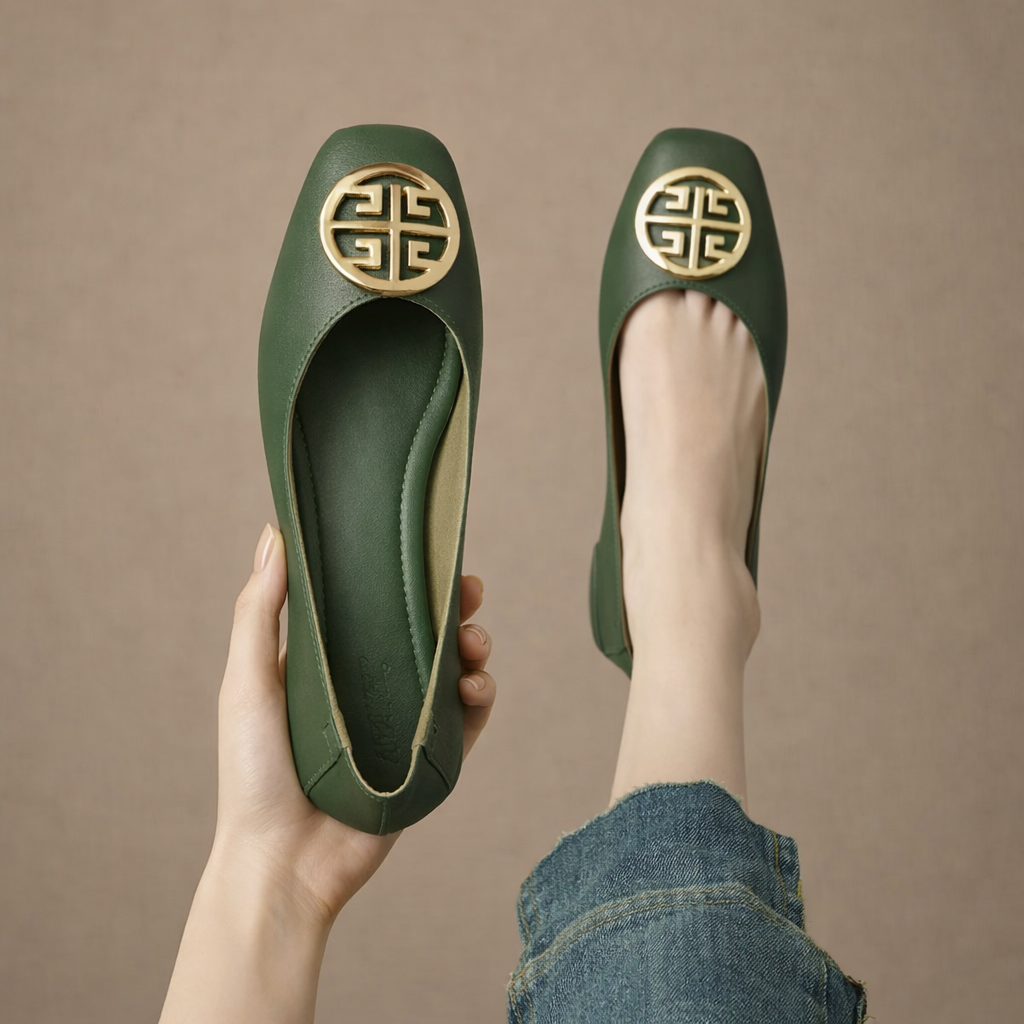 Orchard | Leather Ballet Flats