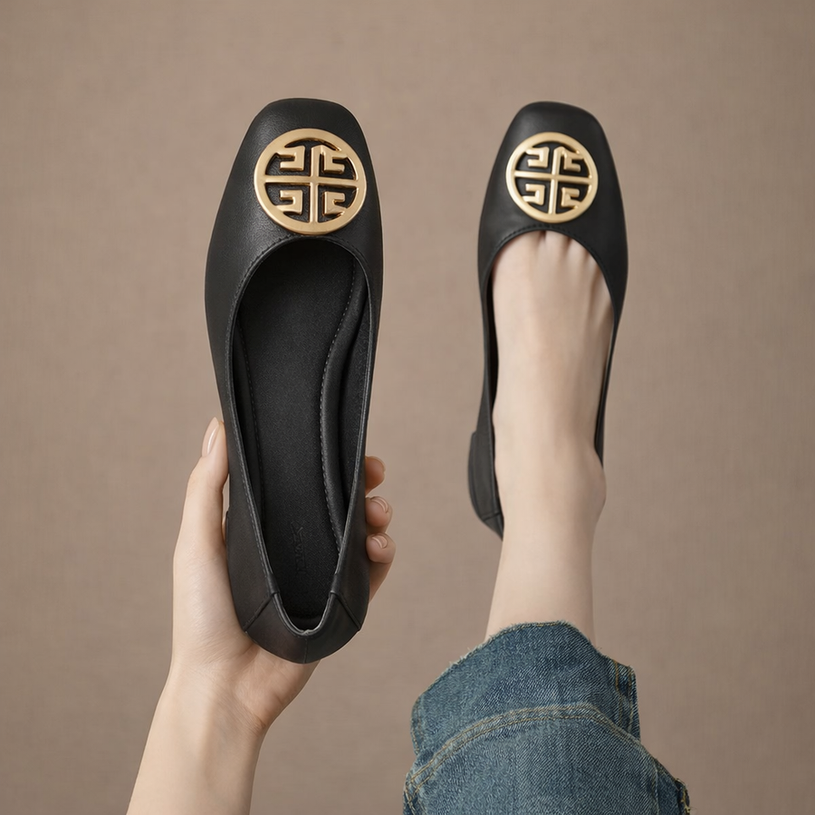 Orchard | Leather Ballet Flats
