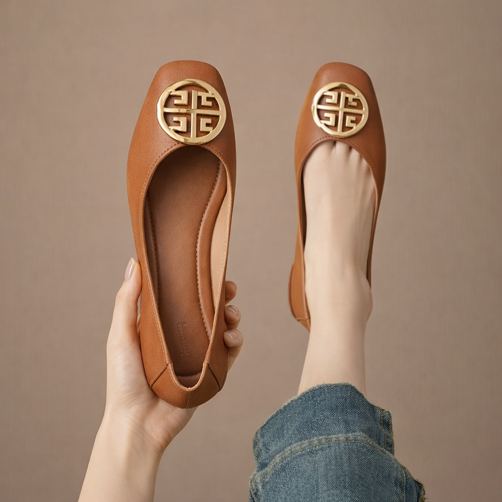 Orchard | Leather Ballet Flats