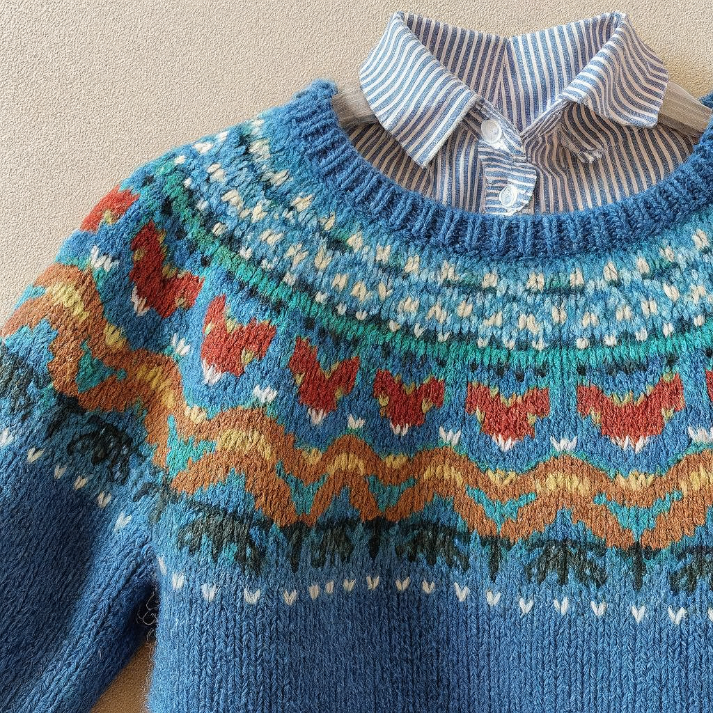 Velvo | Maglione in maglia vintage classico