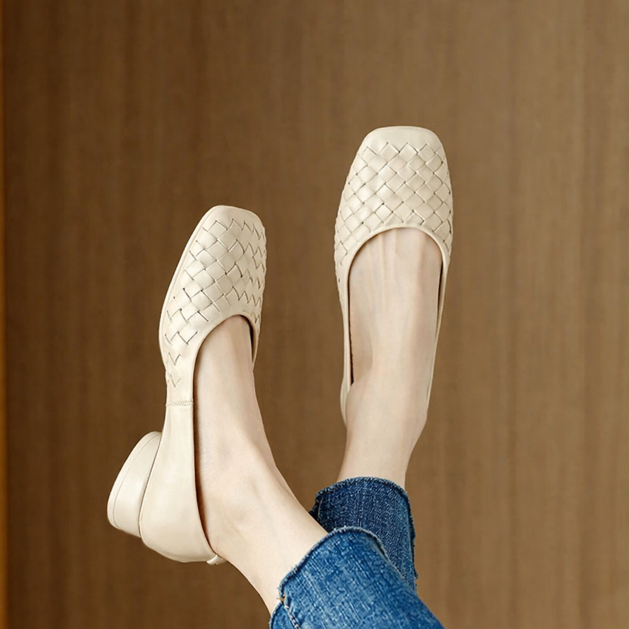Marcelle | Leather Ballerina Flats
