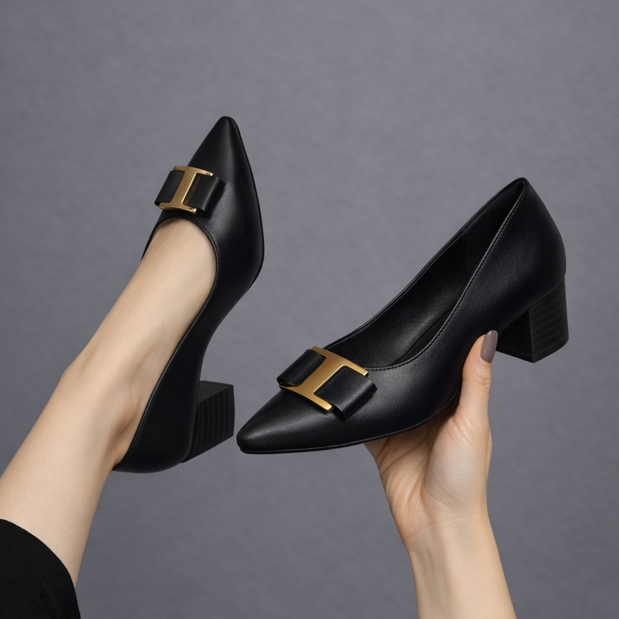 Lucia | Pointed Block Heels
