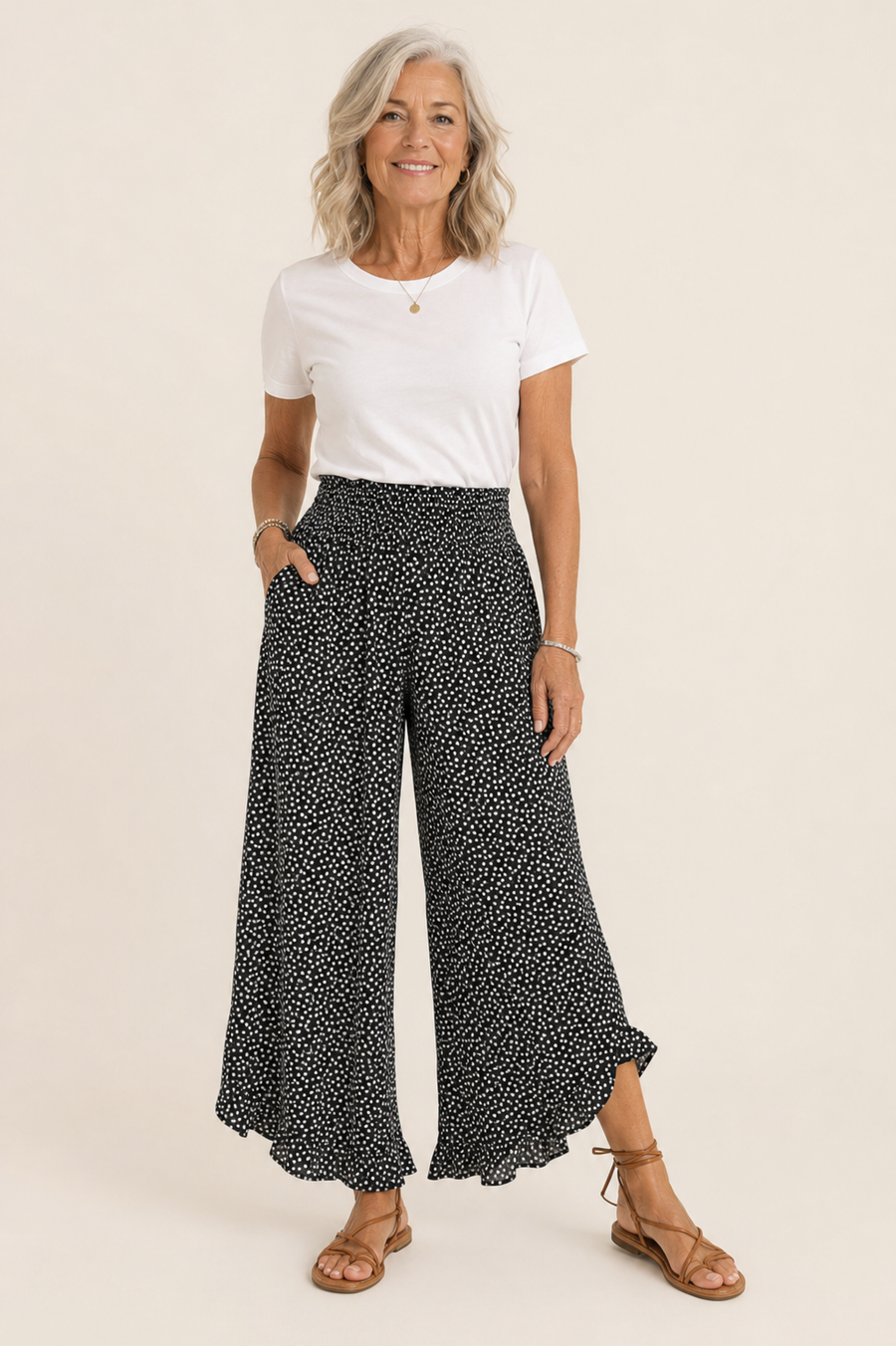 Marielle | Lightweight Wide-Leg Trousers