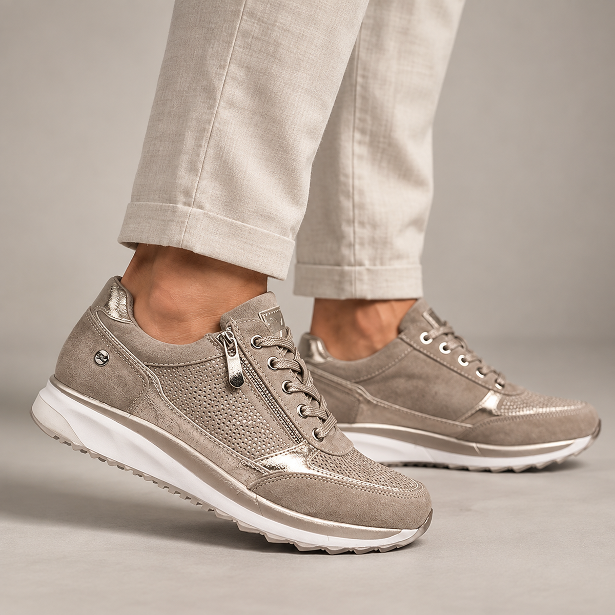 Martina sneaker con zip