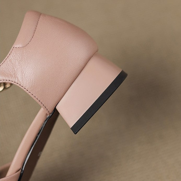 Elvane | Buckled Leather Mary Janes