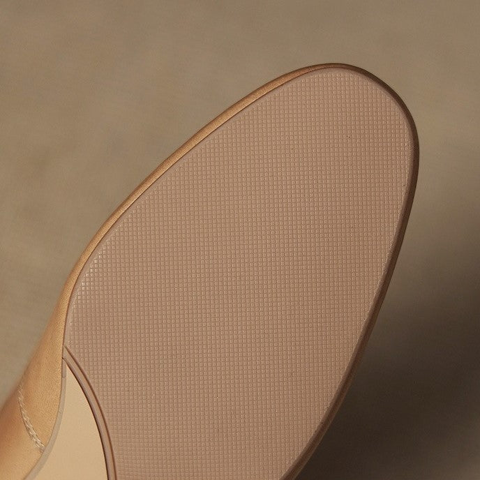 Corinne | Mary Jane in pelle con punta tonda