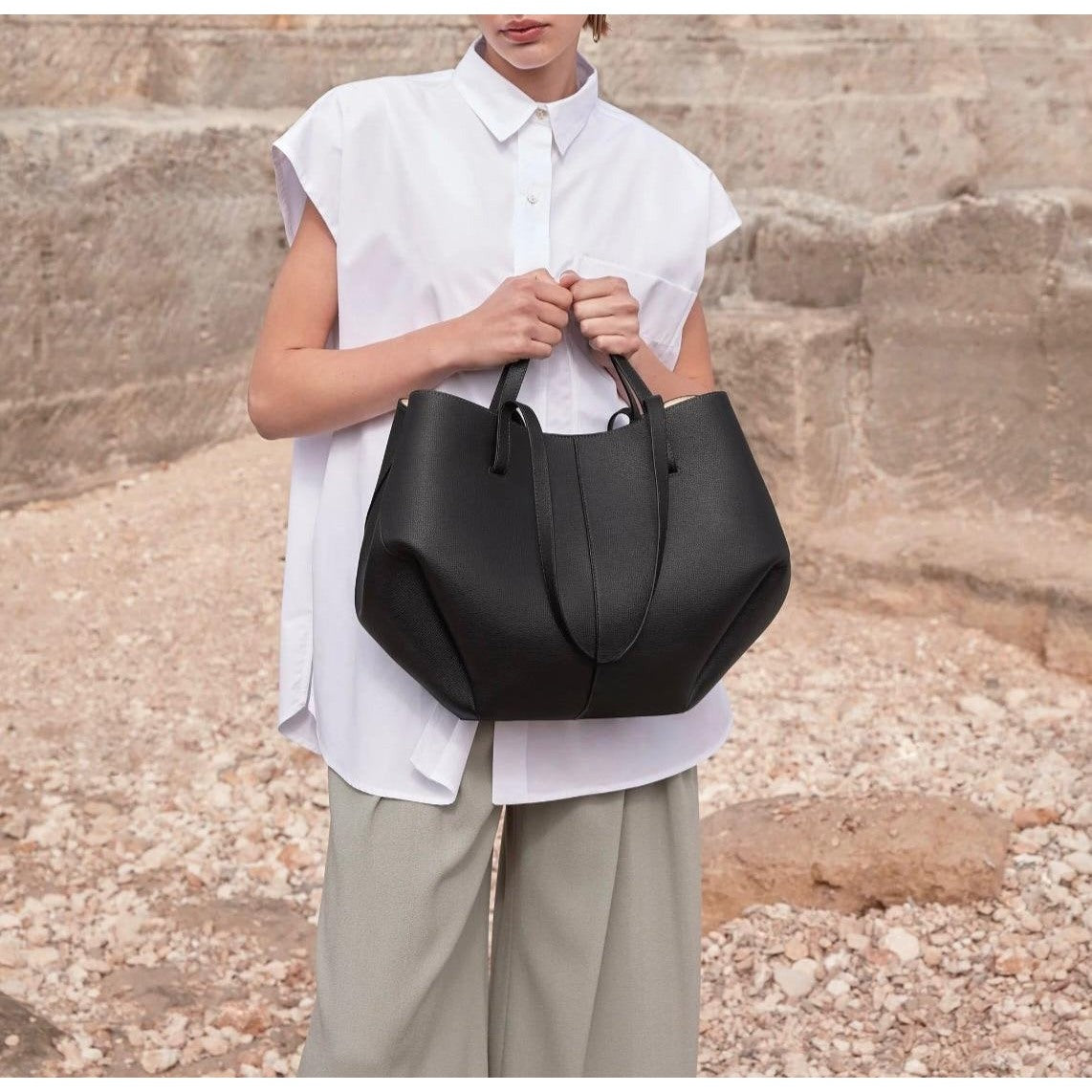 Ambrelle | Leather Tote Bag