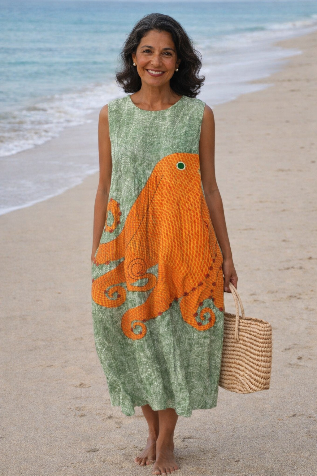 Ragnhild | Relaxed Patterned Midi Dress