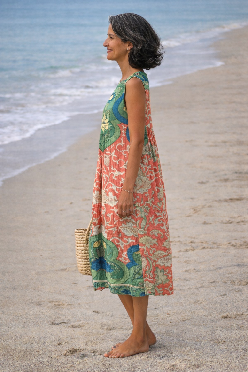Olivia | Abito bohémien con motivo floreale e ornamentale