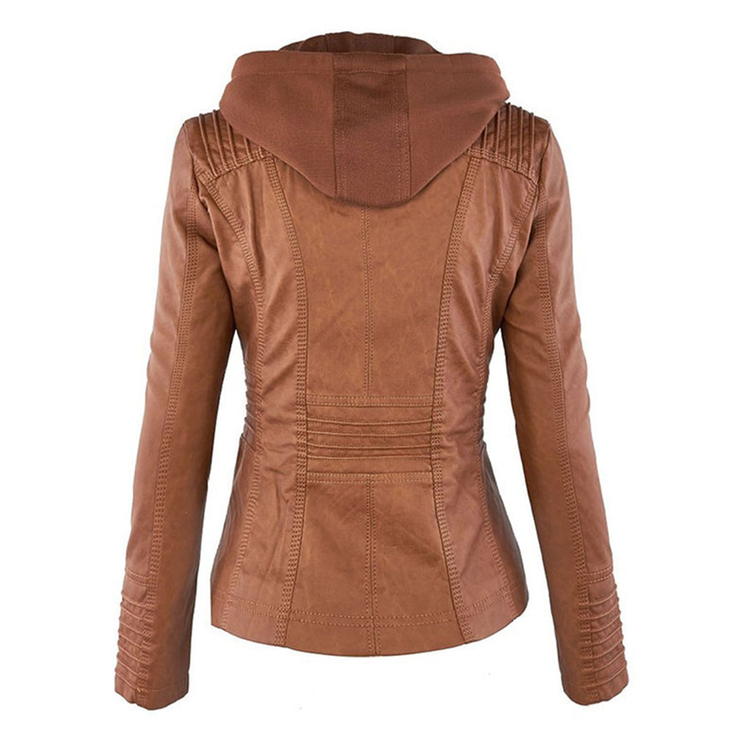 Flavia | Chaqueta de Cuero Robusta y Elegante