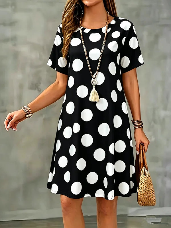 Lune | Loose Polka Dot Dress
