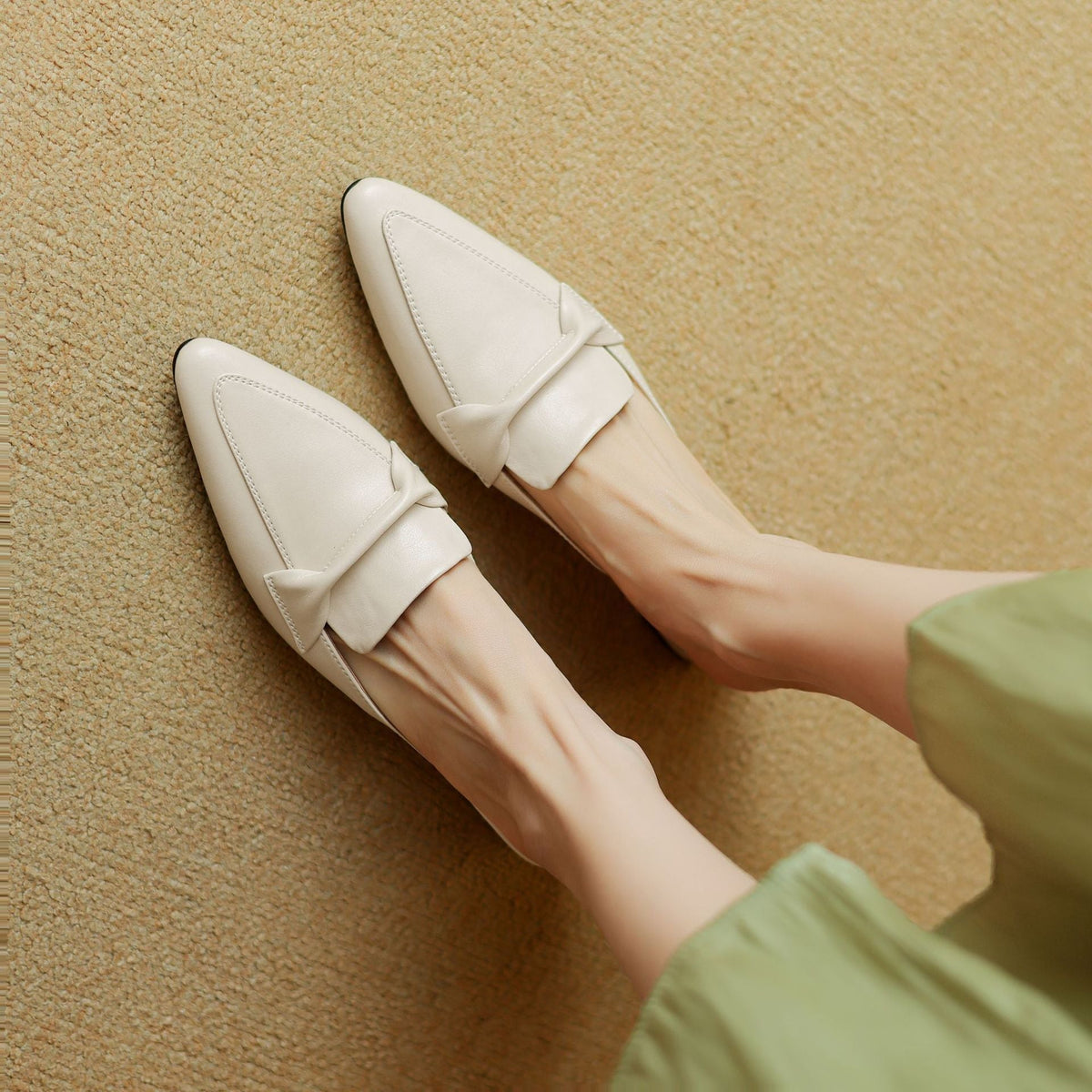 Marloe | Pointed Leather Mules