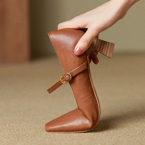 Orvane | Leather Mary Jane Shoes