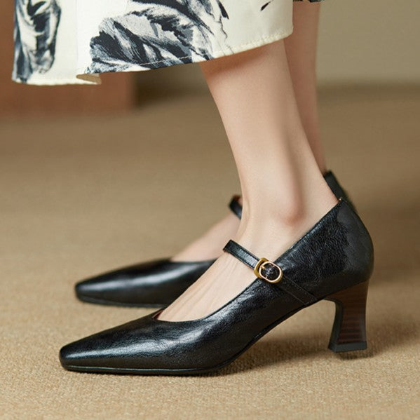 Orvane | Leather Mary Jane Shoes