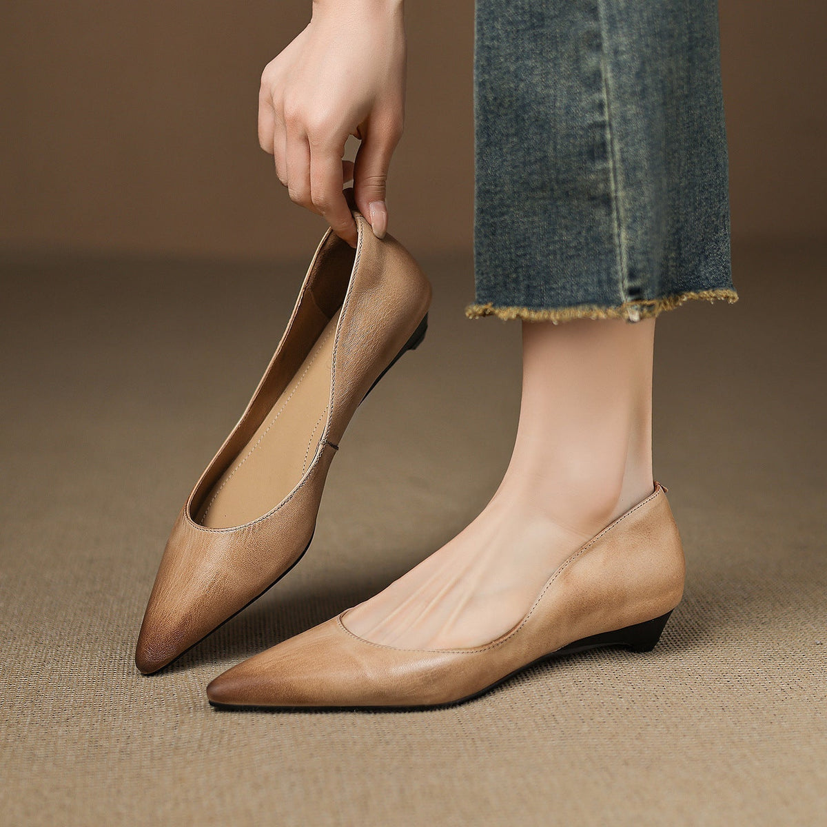 Arla | Genuine Leather Ballet Flats