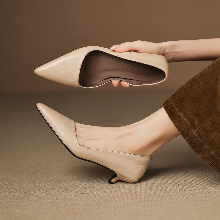 Orlisse | Décolleté kitten heel in pelle