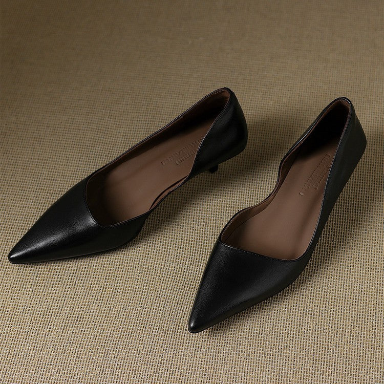 Orlisse | Décolleté kitten heel in pelle