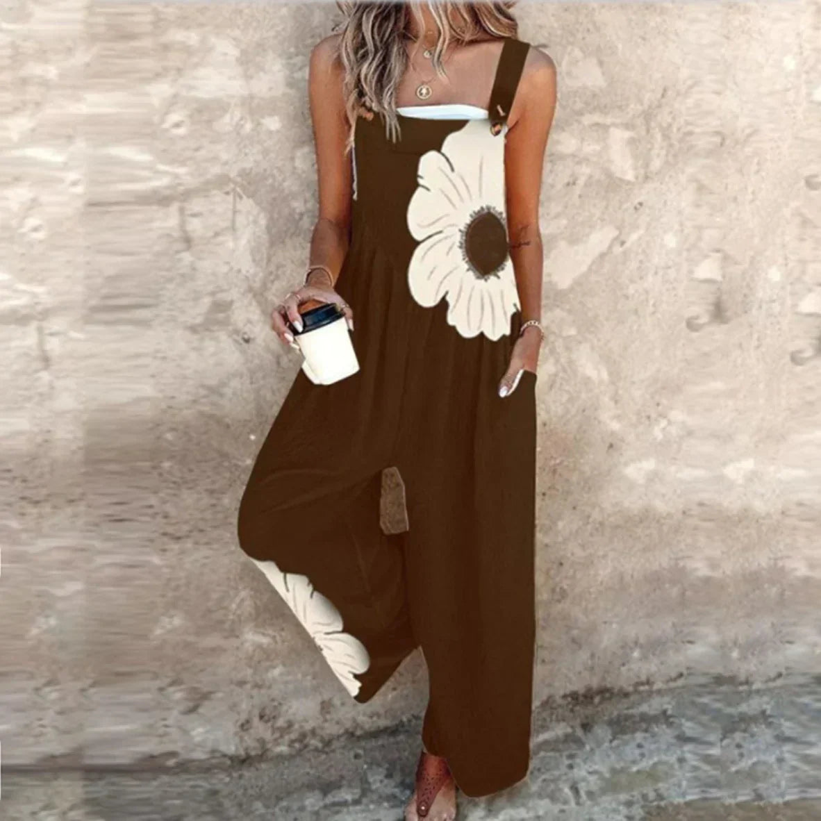 Coralie | Comfortable Printed Overalls