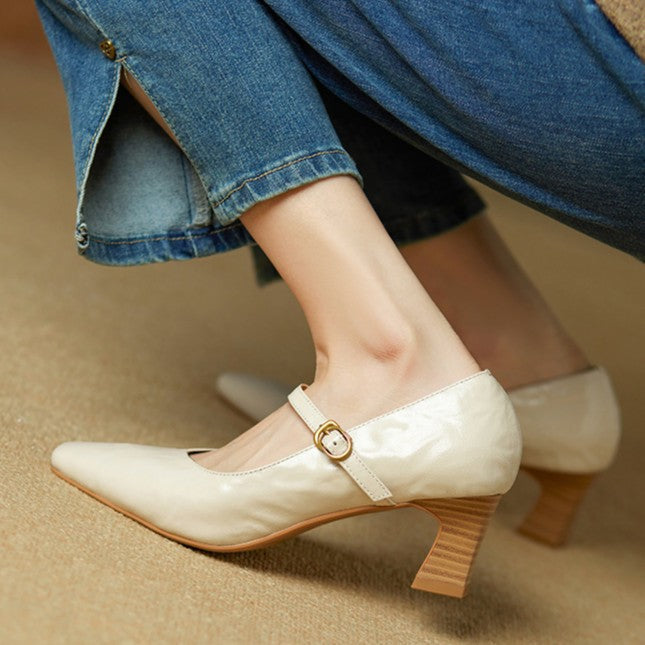 Orvane | Leather Mary Jane Shoes