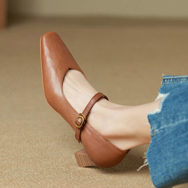 Orvane | Leather Mary Jane Shoes