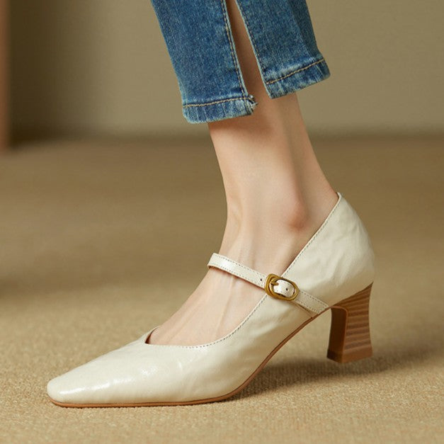 Orvane | Leather Mary Jane Shoes