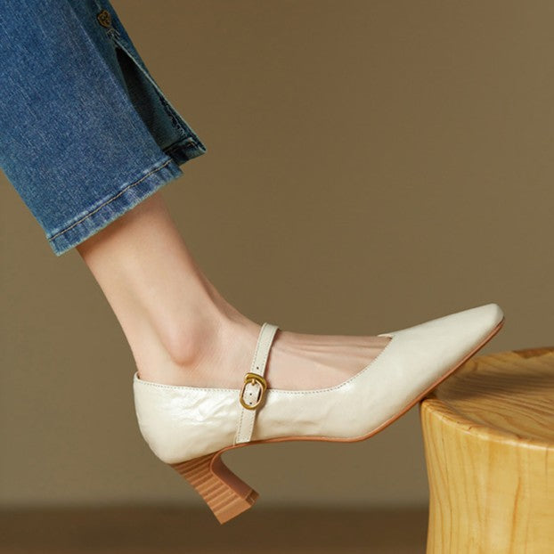 Orvane | Leather Mary Jane Shoes