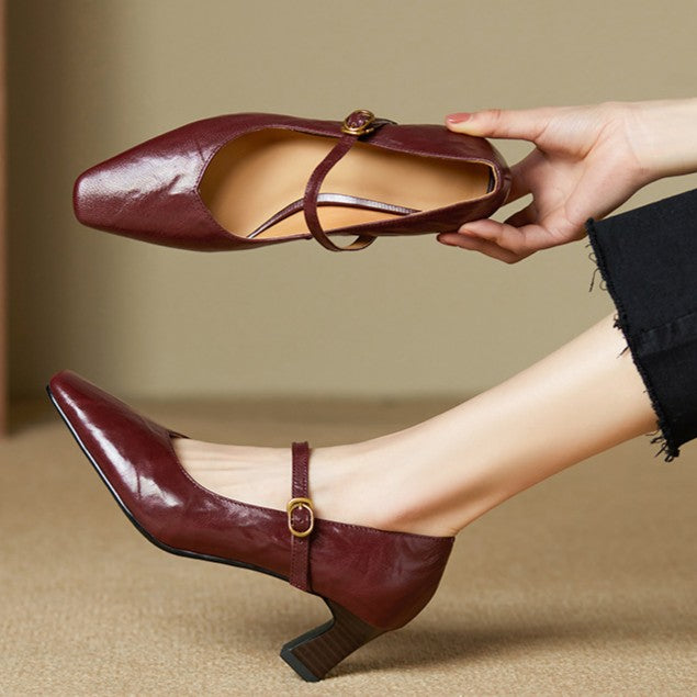 Orvane | Leather Mary Jane Shoes