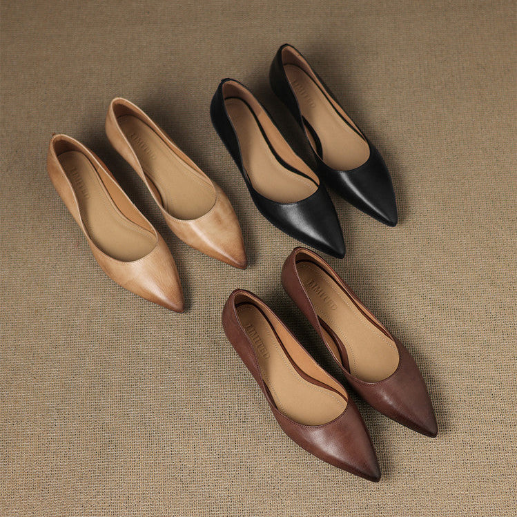 Arla | Genuine Leather Ballet Flats