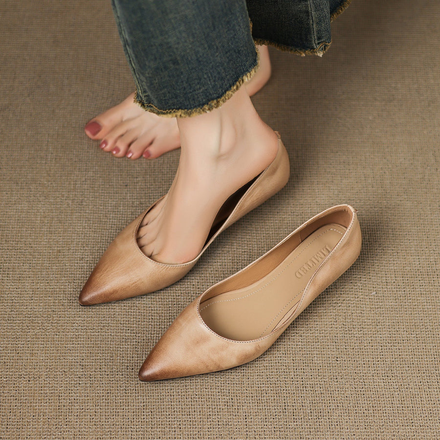 Arla | Genuine Leather Ballet Flats