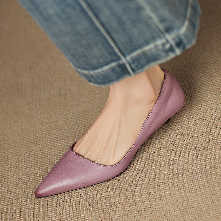 Orlisse | Décolleté kitten heel in pelle
