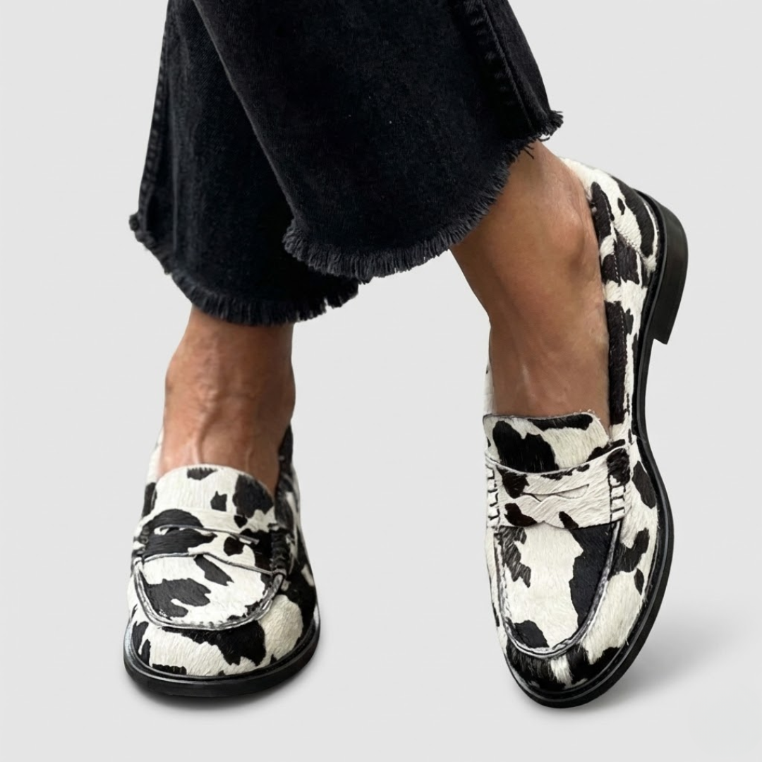 Veerle | Mocassini stampa zebra