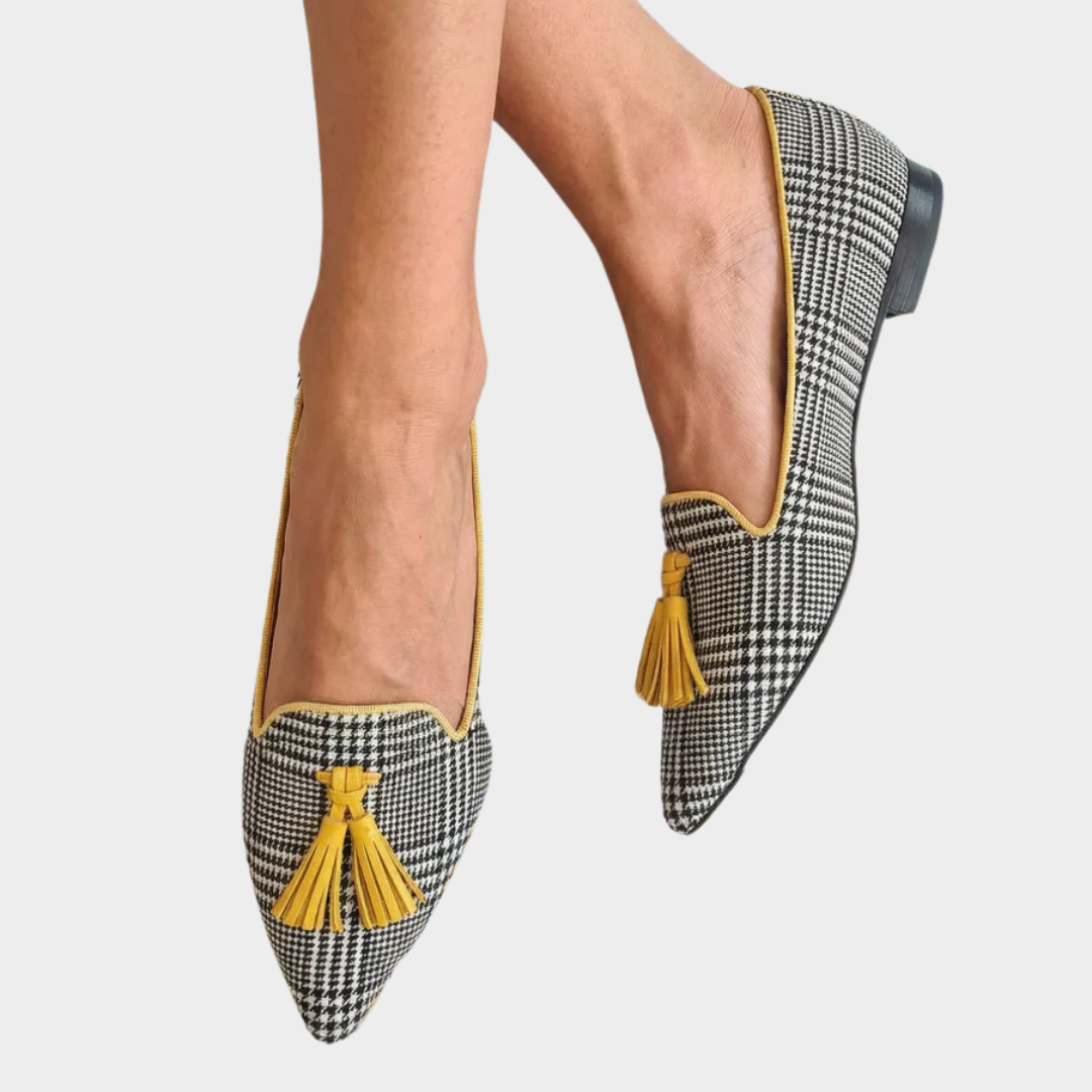 Odessie | Modern Check Moccasins