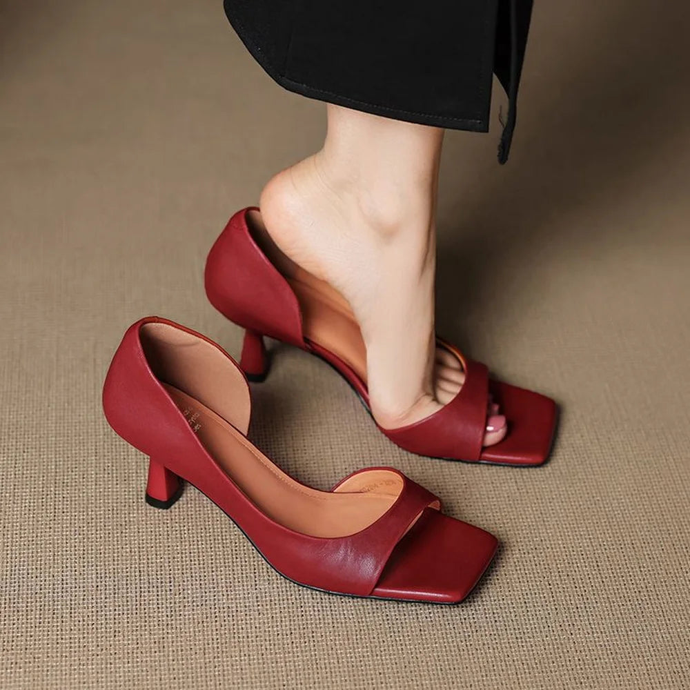 Valenti | Leather Block Heels