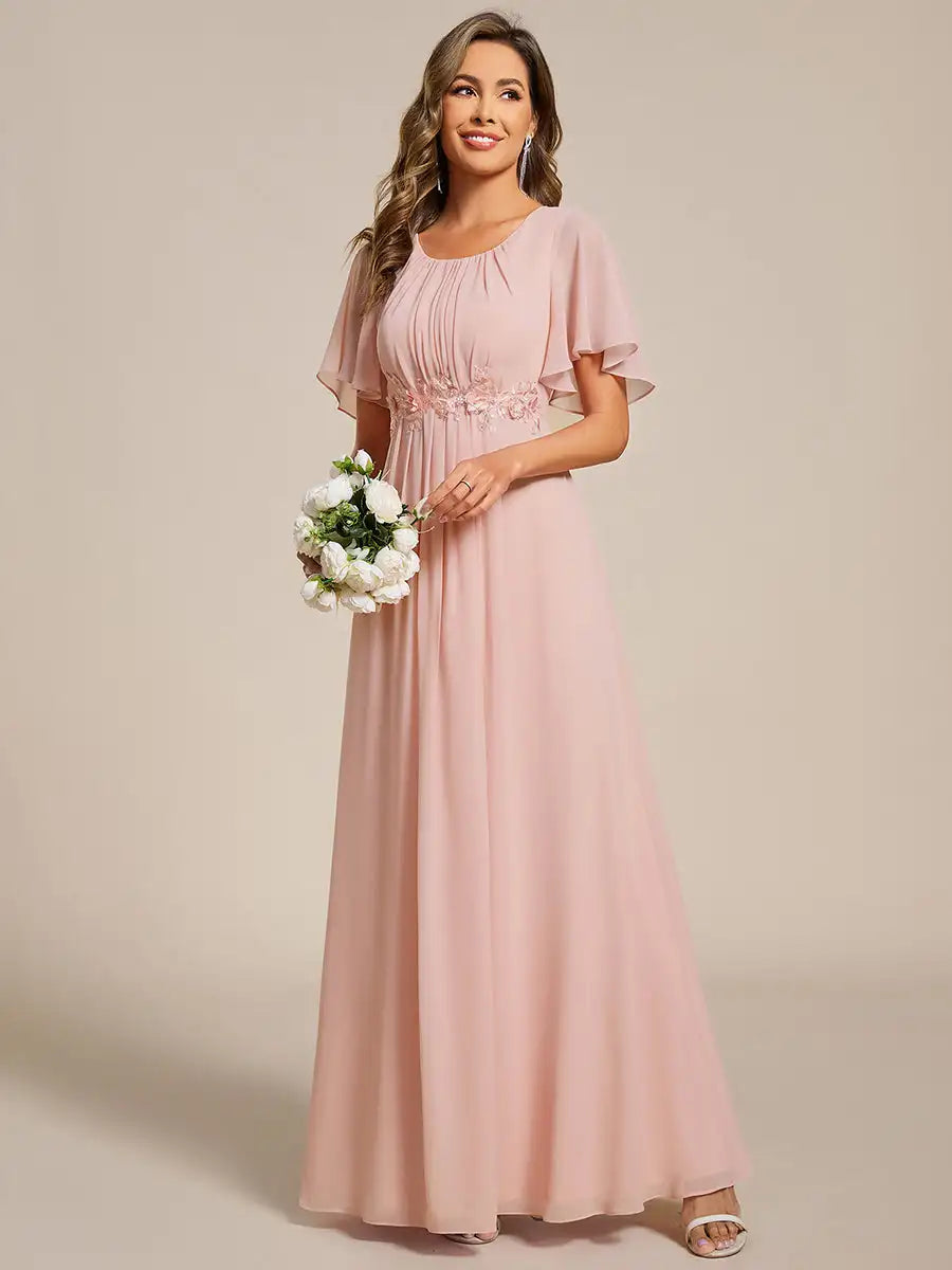 Aurelia | Floor-Length Pleated Evening Dress