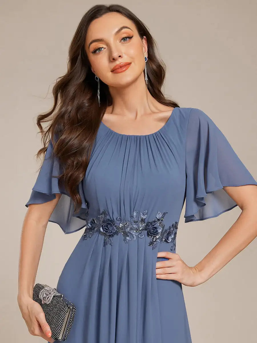 Aurelia | Floor-Length Pleated Evening Dress