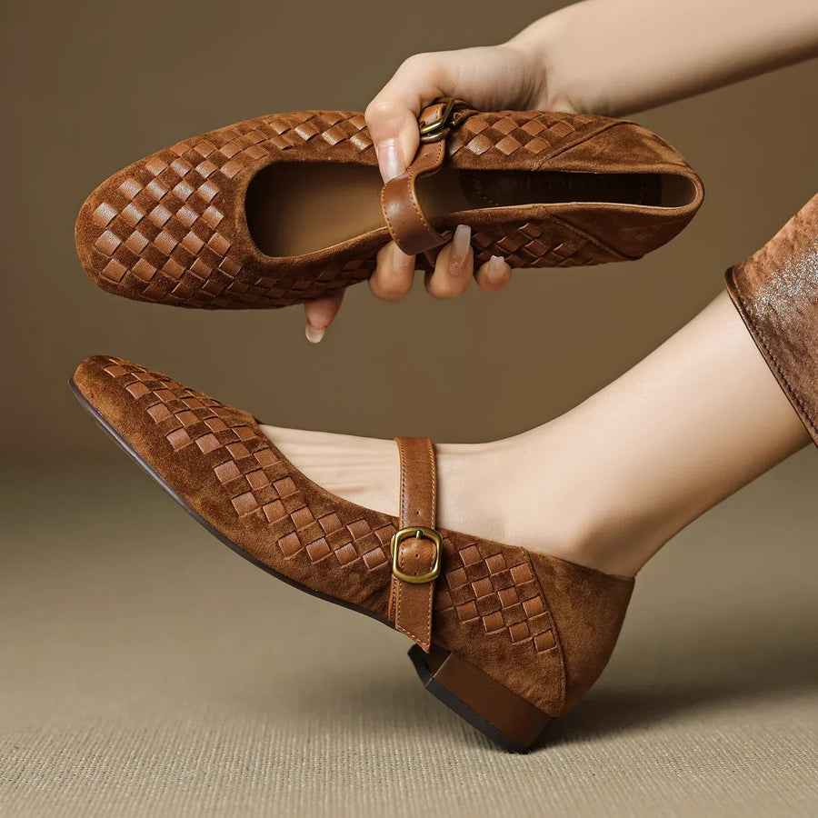 Elara | Leather Mary Janes
